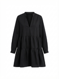 Midnight Tiered Mini Dress