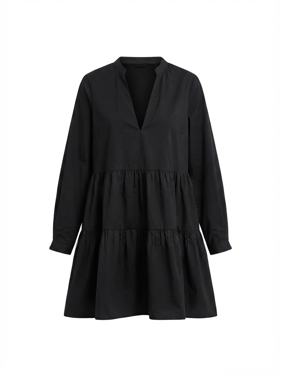 Midnight Tiered Mini Dress