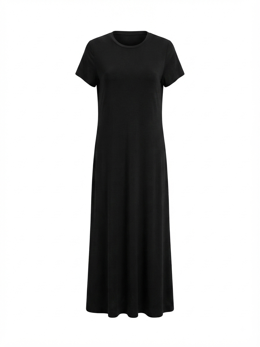 Everyday Black Tee Dress