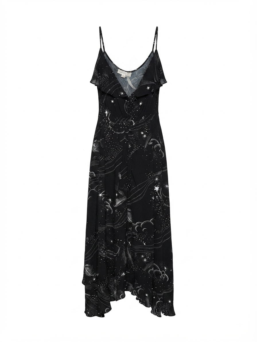 Midnight Starry Lace Midi