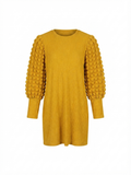 Golden Texture Mini Dress