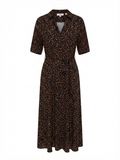 Espresso Ditsy Shirt Dress