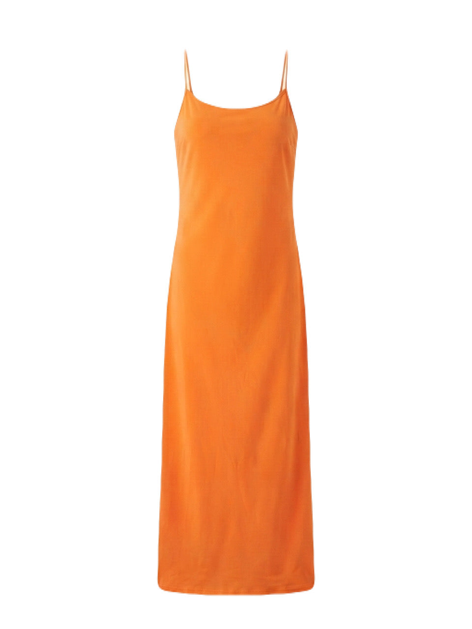 Tangerine Fit Midi Dress