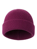 Berry Rib Knit Beanie