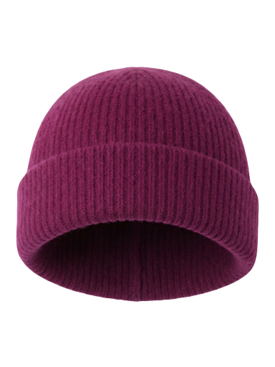 Berry Rib Knit Beanie