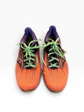 Zapatillas naranjas , con verde y morado