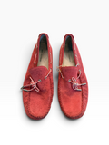 Zapatos de gamuza color rojo ladrillo