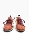 Zapatillas rosa tejidas