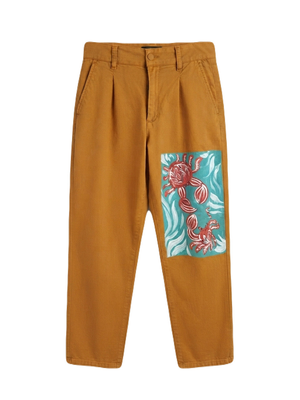 Ochre Art-Pocket Trousers