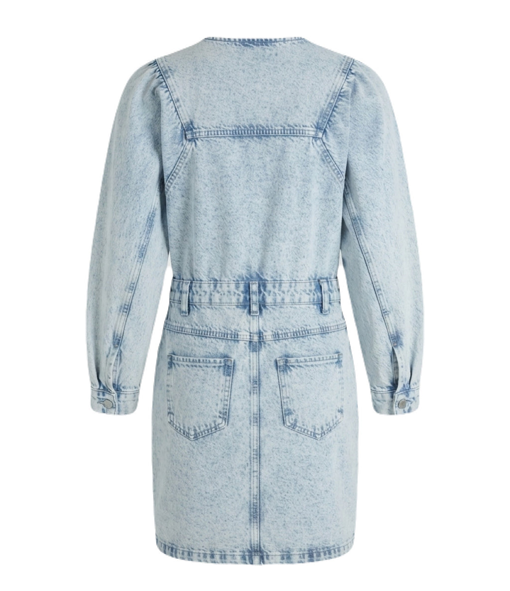 Blue Canvas Denim Dress
