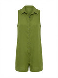 Olive Utility Romper