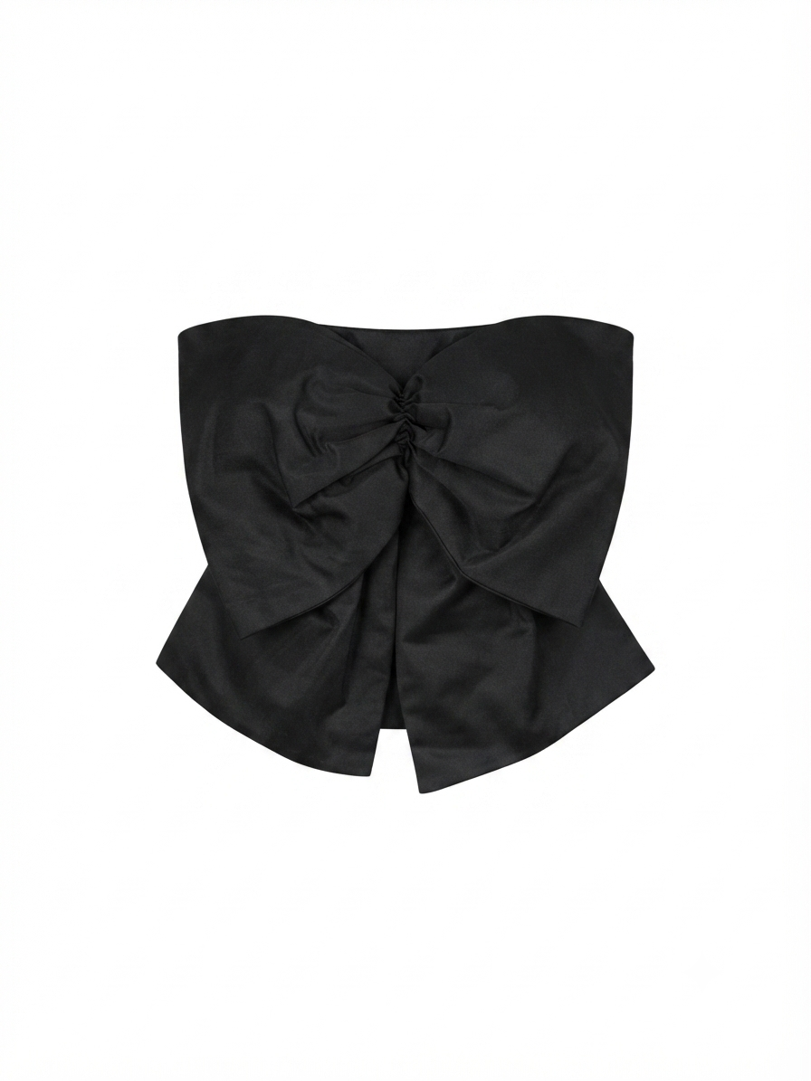 H&M — Black Ruffle Mini Skirt