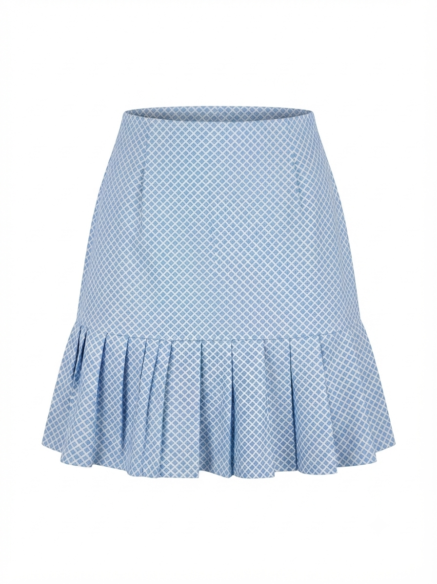 50s Powder Blue Mini Skirt