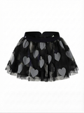 HUXBABY — Midnight Tulle Dot Skirt