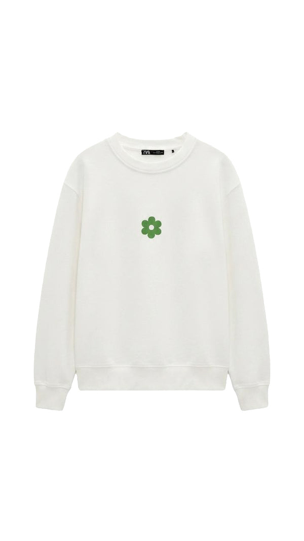 Sudadera Ivory Lucky Clover