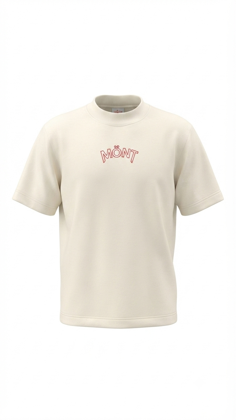 Mont Cream Mini-Logo Tee