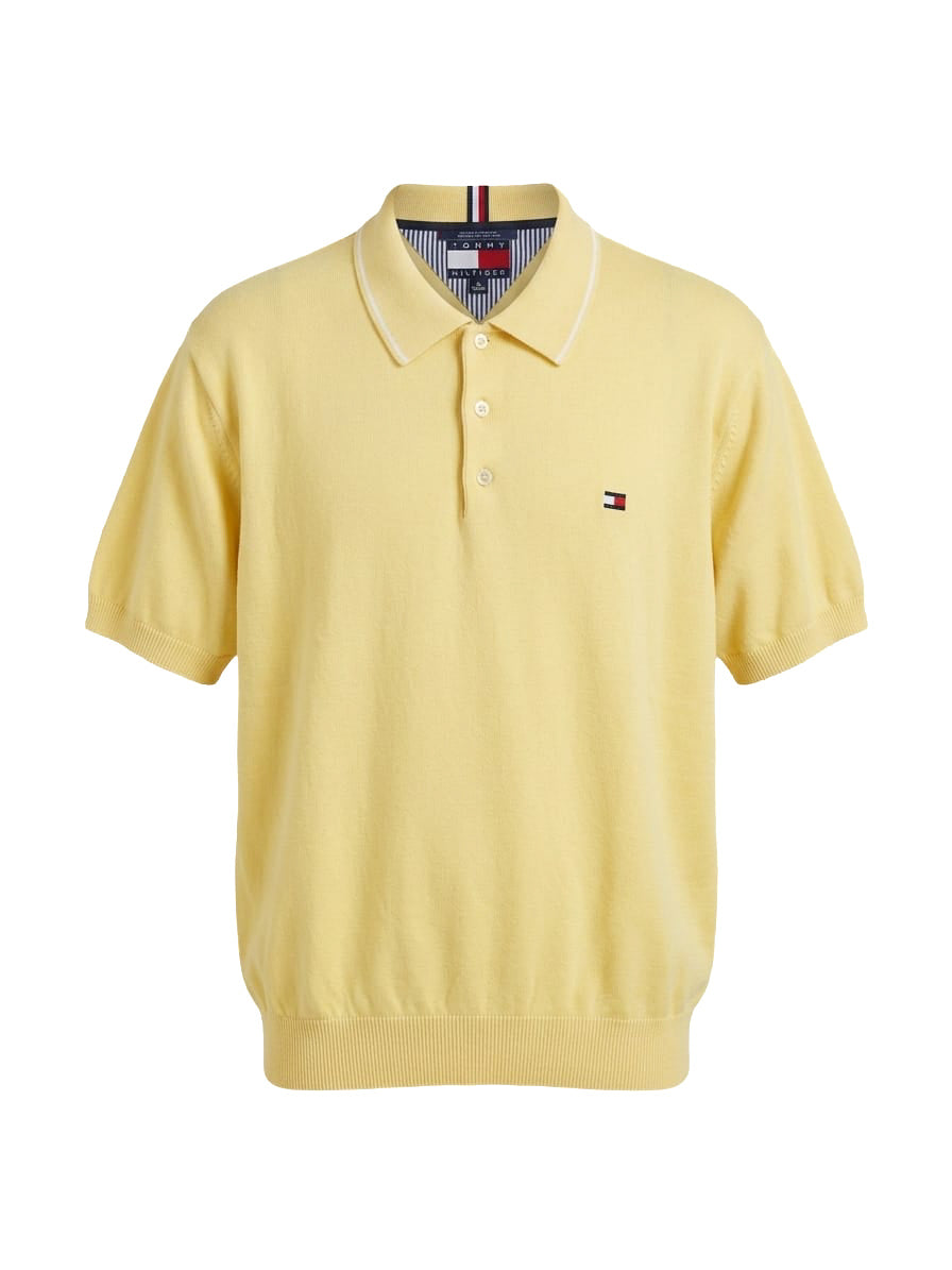 Butter Yellow Knit Polo