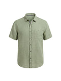 Sage Linen-Look Short Sleeve