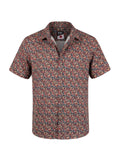 Microprint Rust Camp Shirt