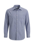 Blue Microcheck Dress Shirt