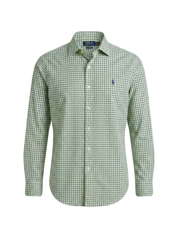 Camisa de cuadros vichy verdes de Ralph Lauren