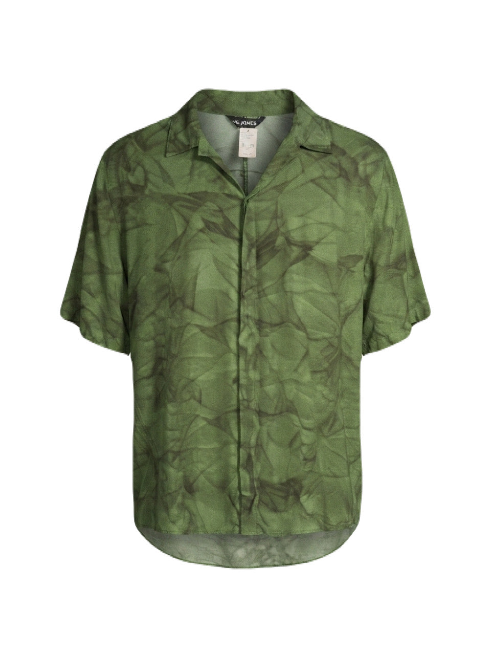 Moss Crinkle Camp Shirt