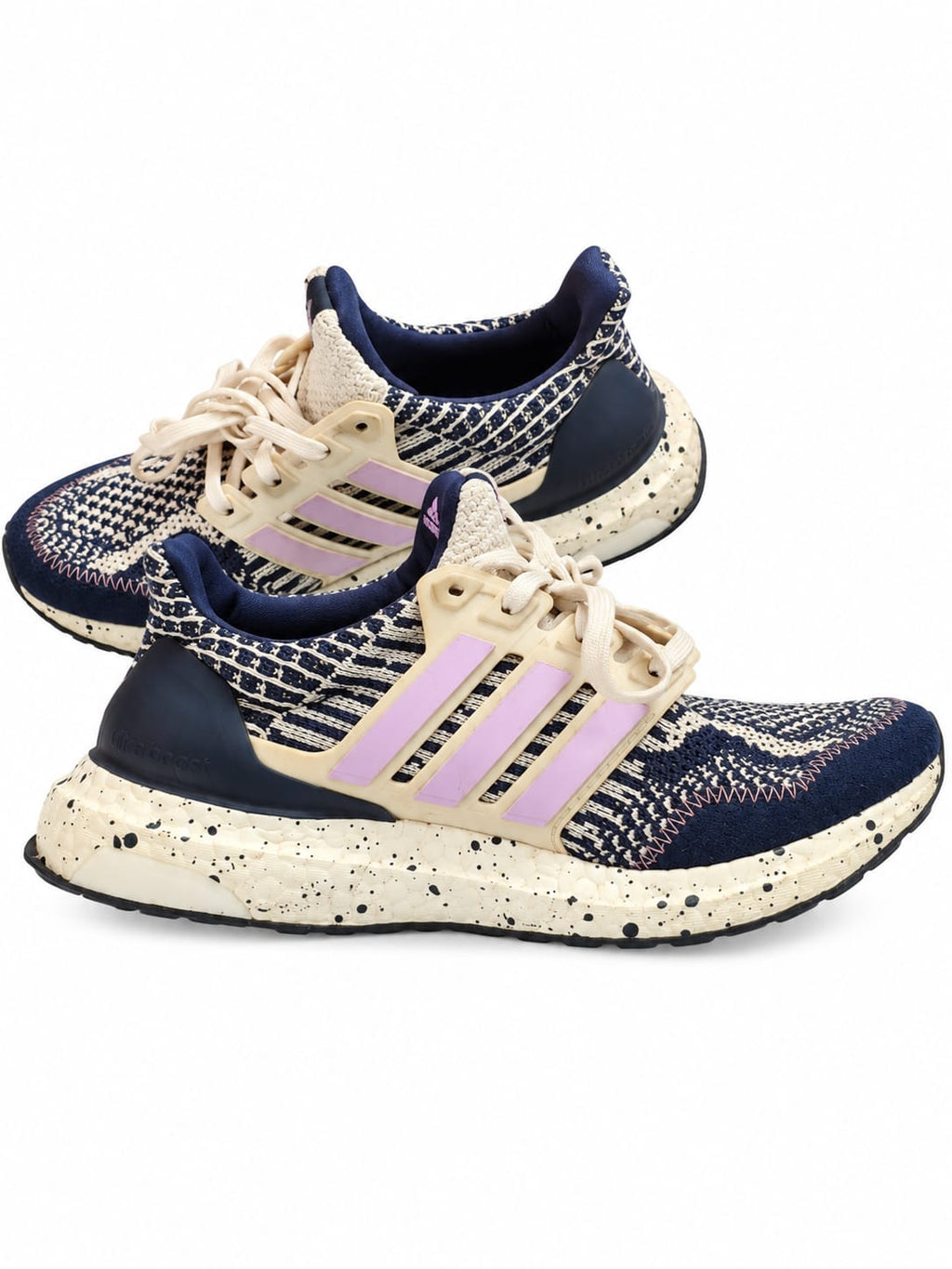 Zapatillas crema, rosa y azul