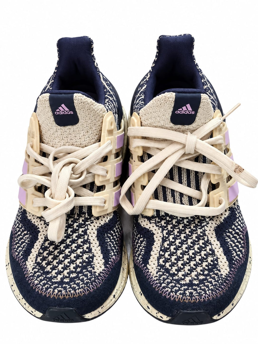 Zapatillas crema, rosa y azul