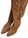 Botas café largas
