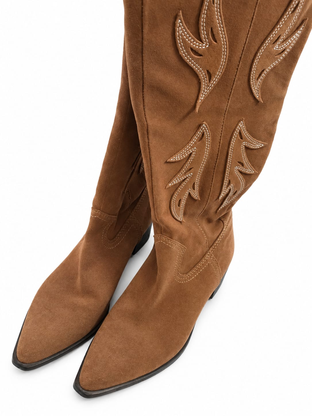 Botas café largas